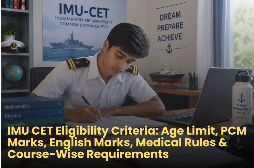 IMU CET eligibility criteria for Merchant Navy courses